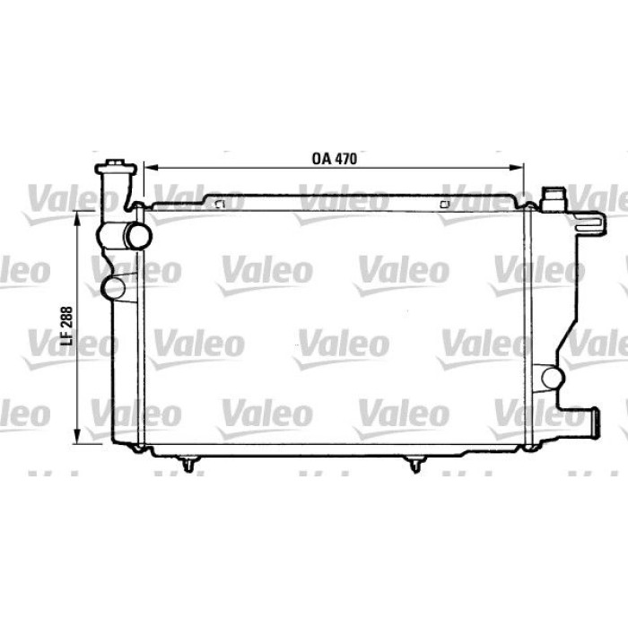 Valeo Motorkühler 810892 Valeo Motorkühler 810892
