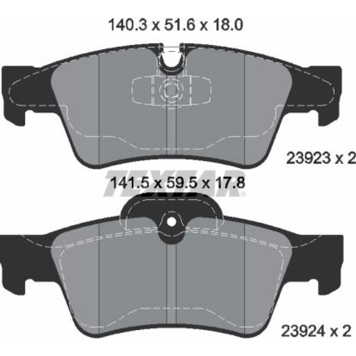Textar Bremsbelagsatz 2392302