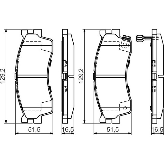 Bosch Bremsbelagsatz 0 986 494 146 Bosch Bremsbelagsatz 0 986 494 146