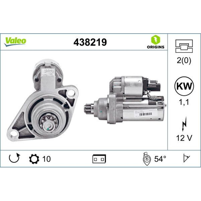 Valeo Anlasser 438219 Valeo Anlasser 438219