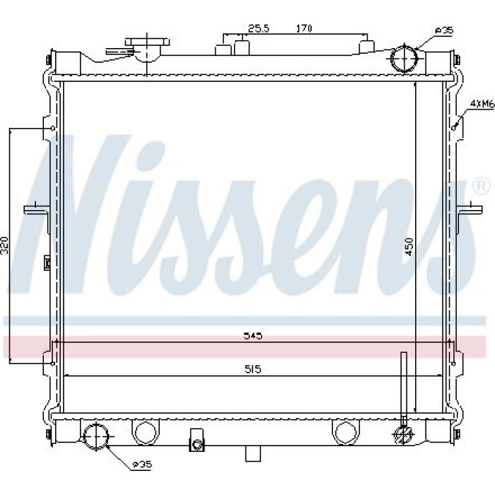 Nissens Wasserkühler PKW 66642 Nissens Wasserkühler PKW 66642