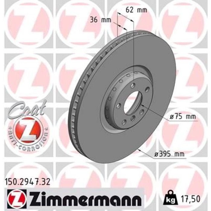 Zimmermann Bremsscheibe 150.2947.32 Zimmermann Bremsscheibe 150.2947.32