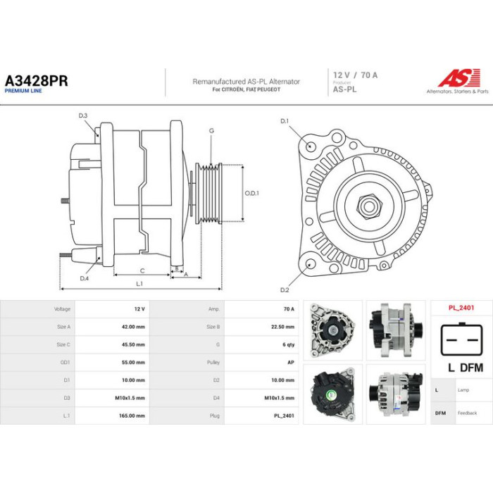 AS-PL Generator A3428PR AS-PL Generator A3428PR