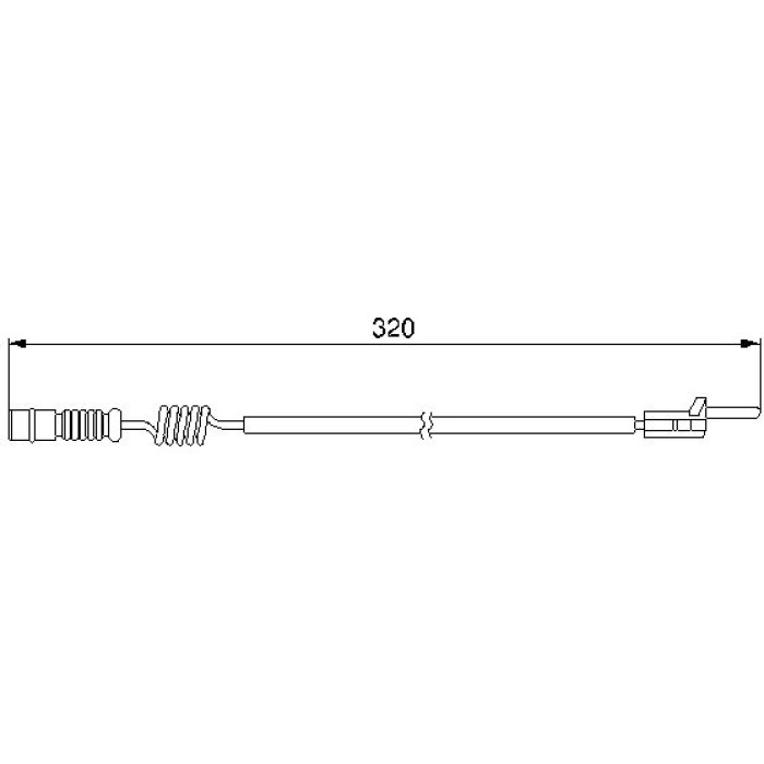 Bosch Bremsbelagverschleißsensor 1987474964 Bosch Bremsbelagverschleißsensor 1987474964