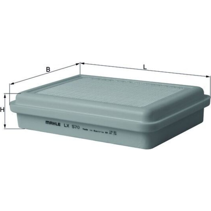 MAHLE Luftfilter LX 570 MAHLE Luftfilter LX 570