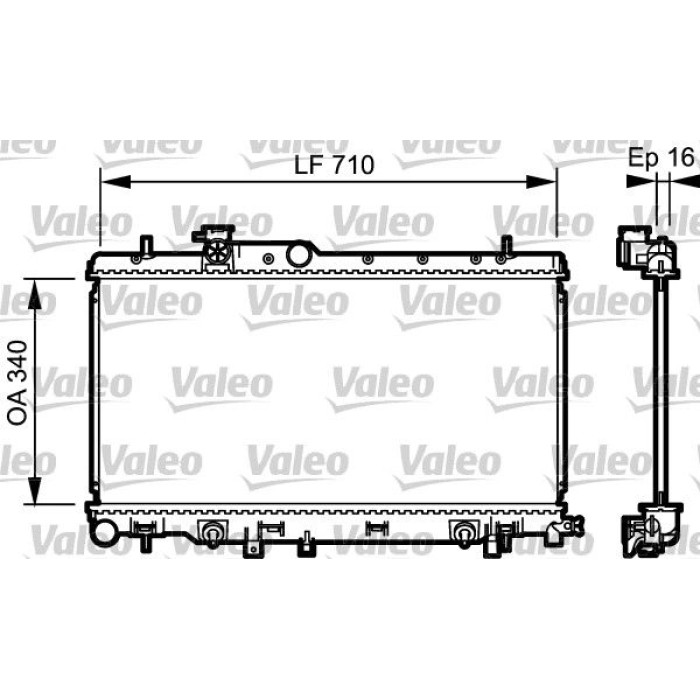 Valeo Motorkühler 734465 Valeo Motorkühler 734465