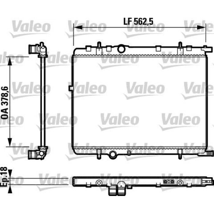 Valeo Motorkühler 732890 Valeo Motorkühler 732890