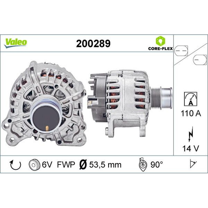 Valeo Lichtmaschine 200289 Valeo Lichtmaschine 200289