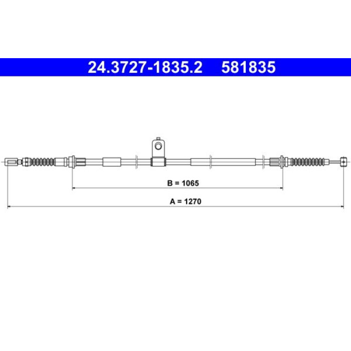 ATE Handbremsseil 24.3727-1835.2 ATE Handbremsseil 24.3727-1835.2