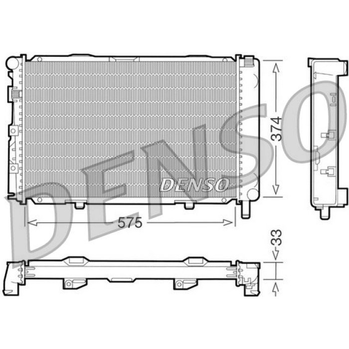 Denso Motorkühler DRM17064 Denso Motorkühler DRM17064
