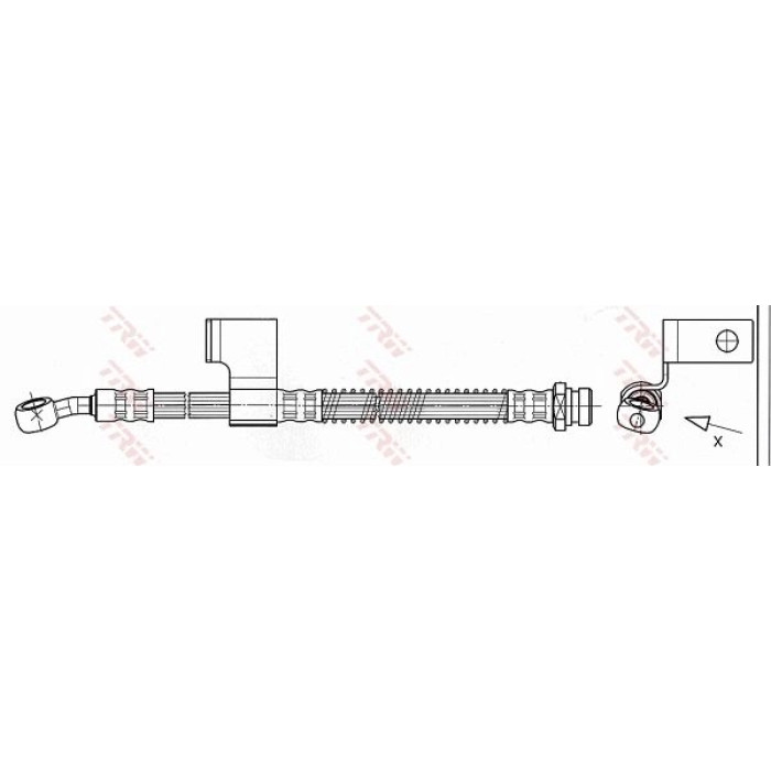 TRW Bremsschlauch Vorderachse links PHD531