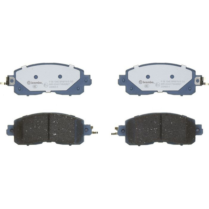 BREMBO Bremsbelagsatz, Scheibenbremse P 56 104E BREMBO Bremsbelagsatz, Scheibenbremse P 56 104E