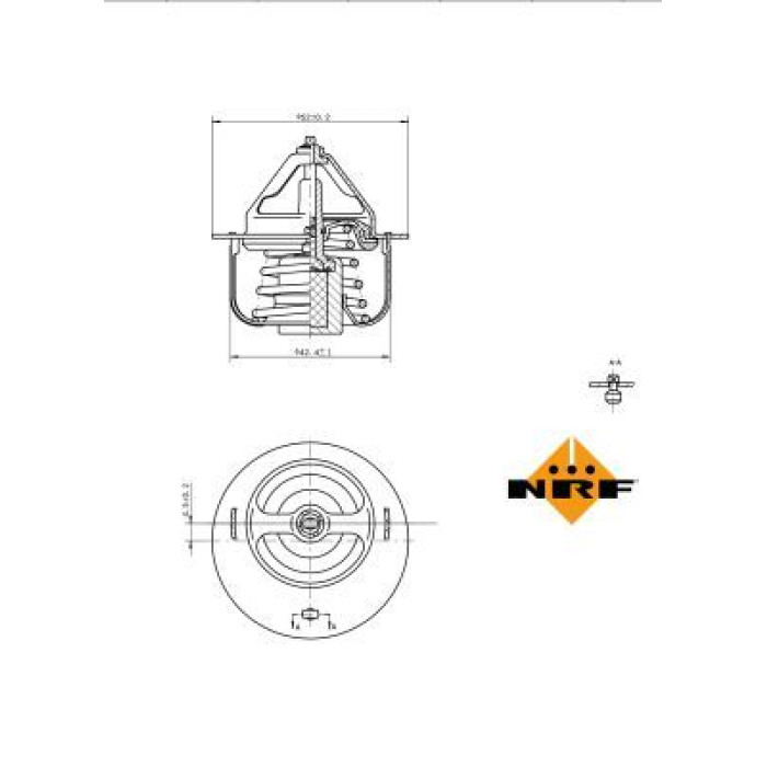 NRF Kühlmittelthermostat 725054 NRF Kühlmittelthermostat 725054