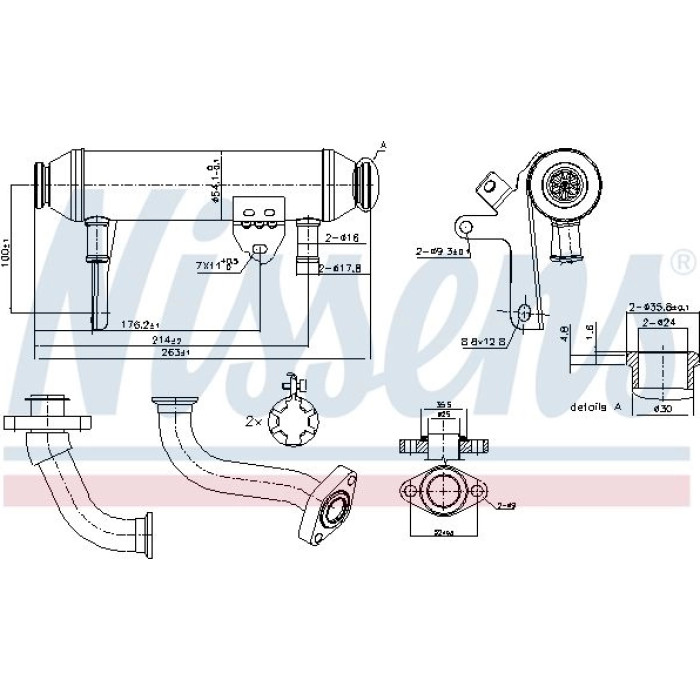 Nissens AGR-Kühler 989283 Nissens AGR-Kühler 989283