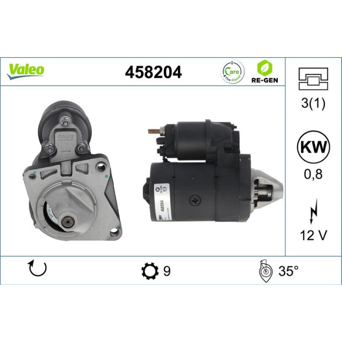 Valeo Anlasser 458204 Valeo Anlasser 458204