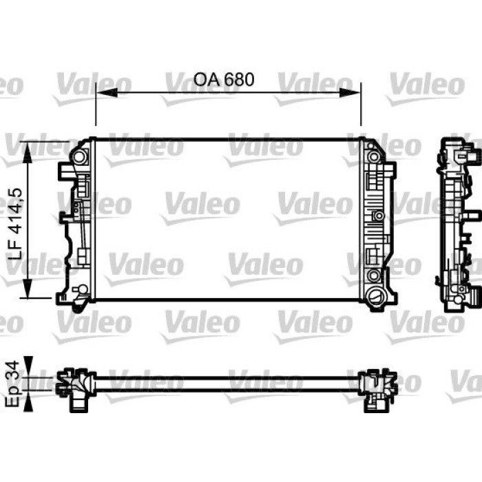 Valeo Motorkühler 734929 Valeo Motorkühler 734929