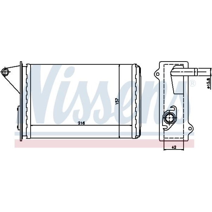 Nissens Heizungskühler PKW 71429 Nissens Heizungskühler PKW 71429