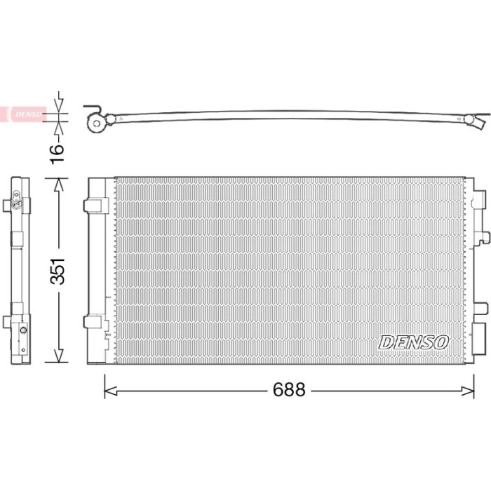 Denso Klimakondensator DCN23034 Denso Klimakondensator DCN23034