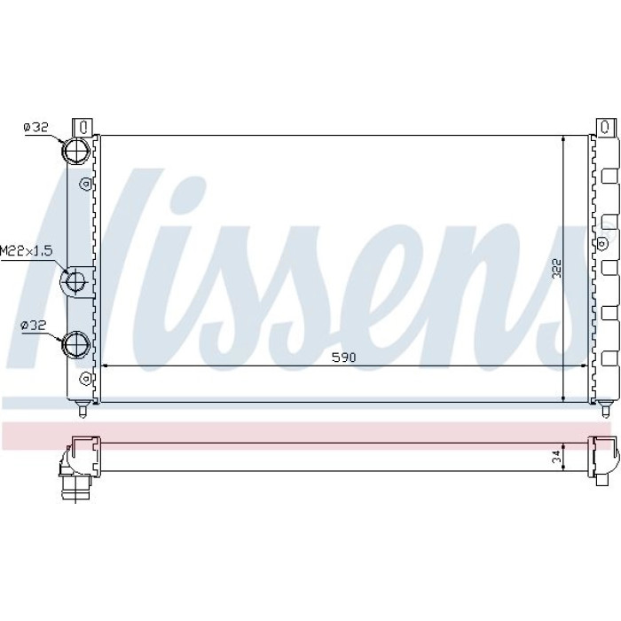 Nissens Wasserkühler PKW 64065