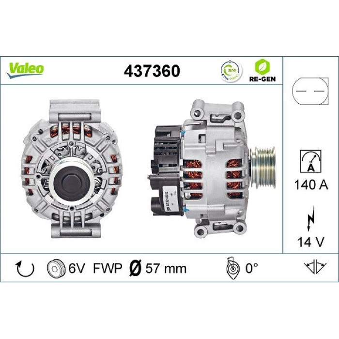 Valeo Lichtmaschine 437360 Valeo Lichtmaschine 437360