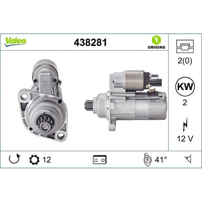 Valeo Anlasser 438281 Valeo Anlasser 438281