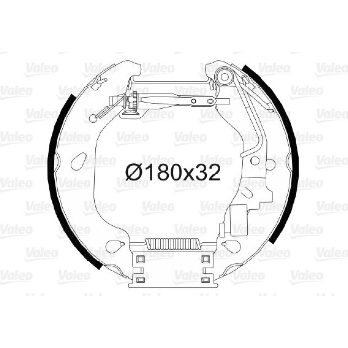 Valeo Bremsbacken 554812