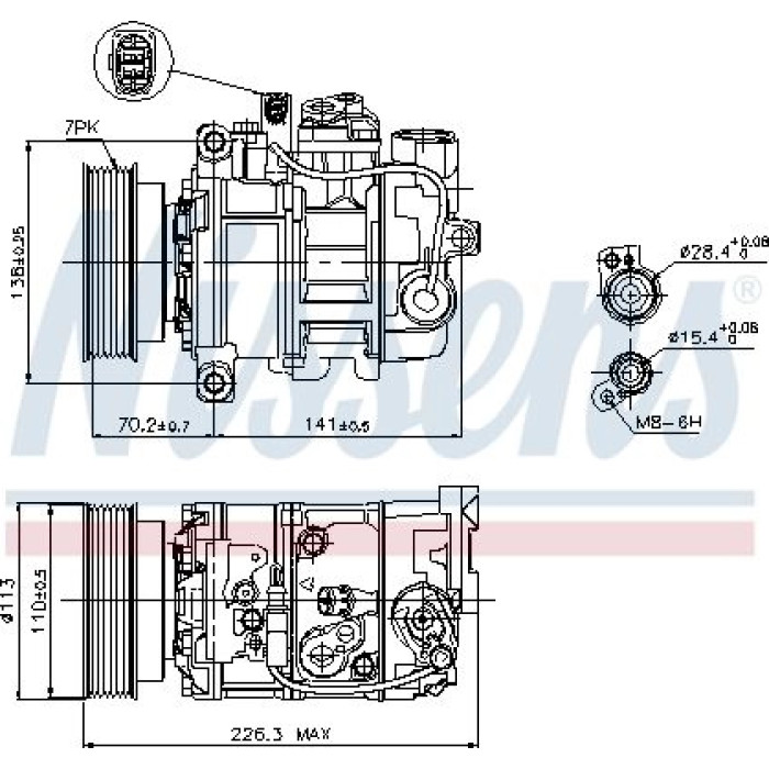 Nissens Klimakompressor PKW 89237 Nissens Klimakompressor PKW 89237
