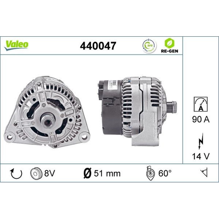 Valeo Lichtmaschine 440047 Valeo Lichtmaschine 440047