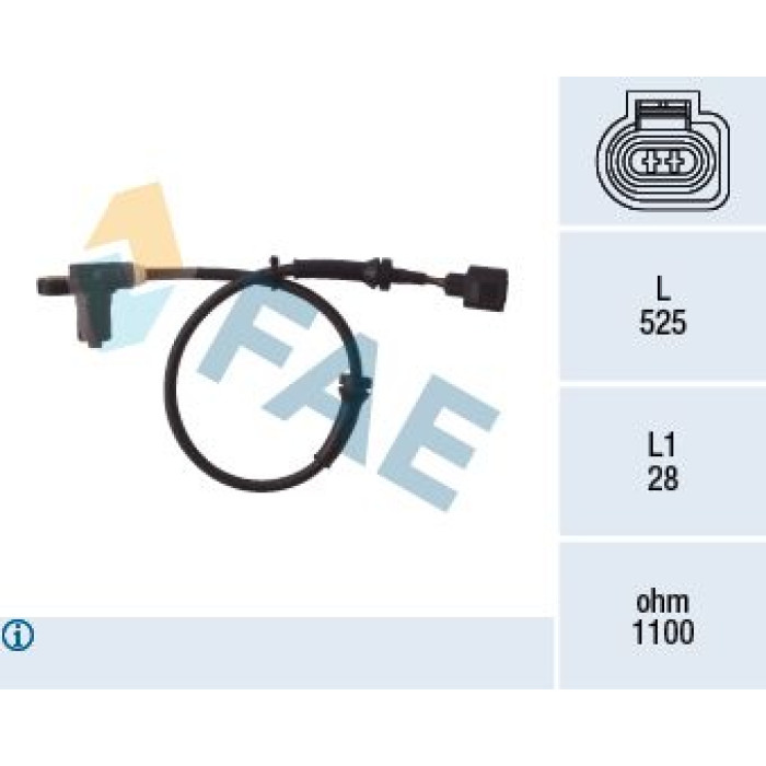 FAE Sensor, Raddrehzahl 78003 FAE Sensor, Raddrehzahl 78003