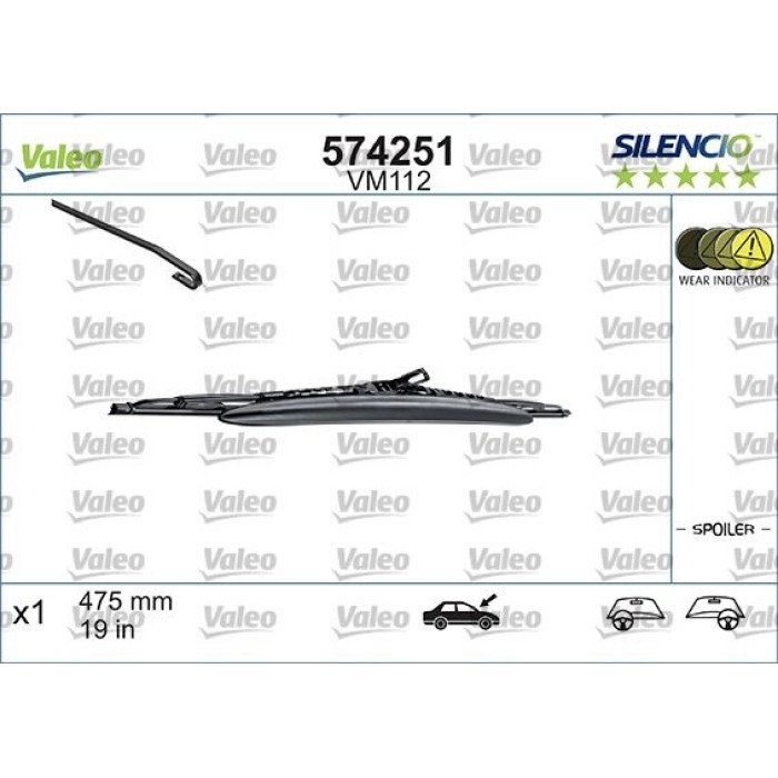 Valeo Scheibenwischer 574251 - Silencio Performance Valeo Scheibenwischer 574251 - Silencio Performance