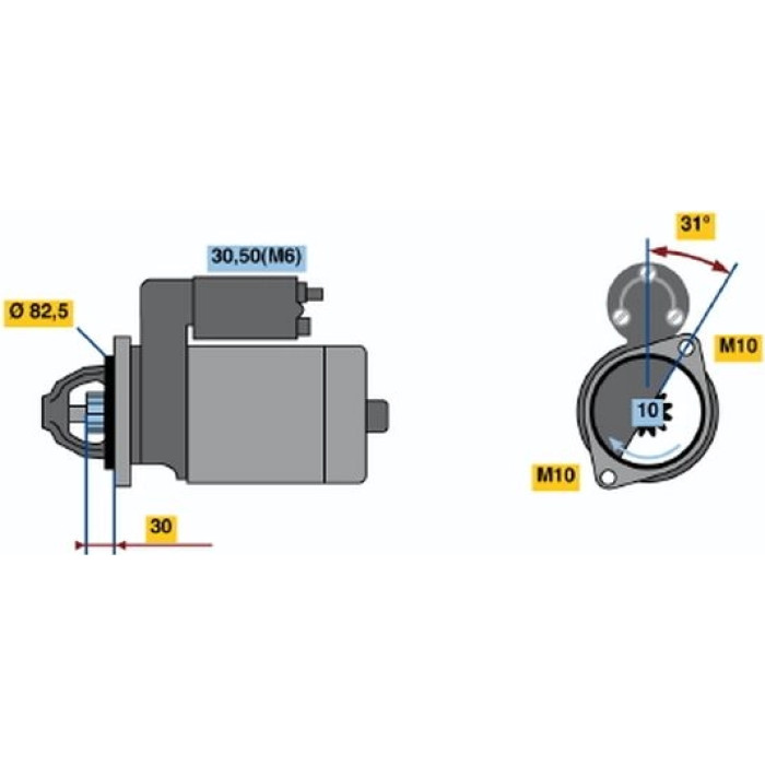 Bosch Anlasser 0001109290