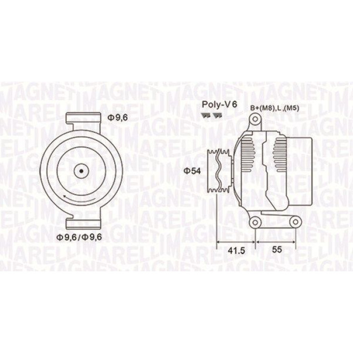 Magneti Marelli Lichtmaschine 063731856010 Magneti Marelli Lichtmaschine 063731856010