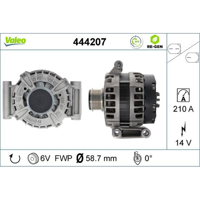 Valeo Lichtmaschine 444207 Valeo Lichtmaschine 444207
