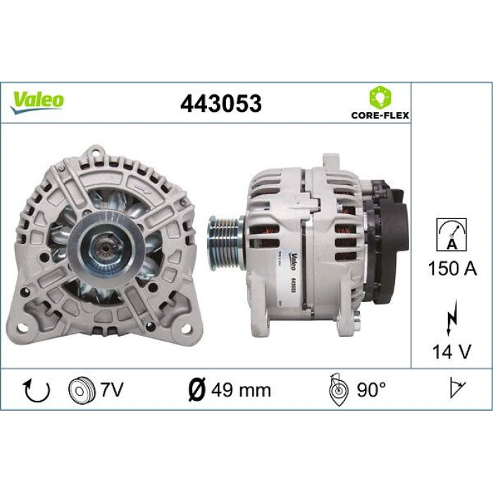Valeo Lichtmaschine 443053 Valeo Lichtmaschine 443053