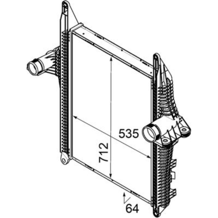MAHLE Ladeluftkühler CI 178 000P MAHLE Ladeluftkühler CI 178 000P
