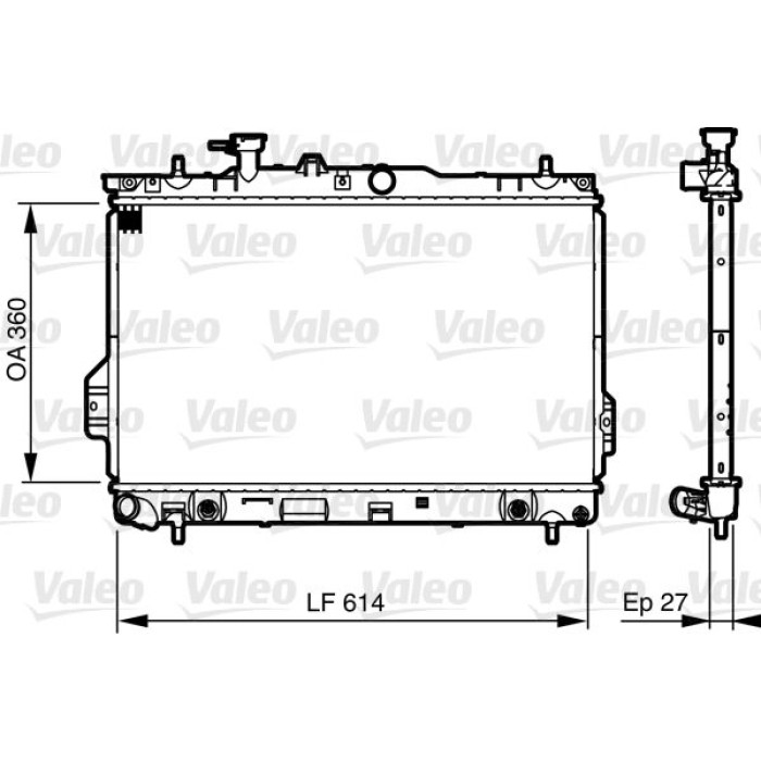 Valeo Motorkühler 735606 Valeo Motorkühler 735606