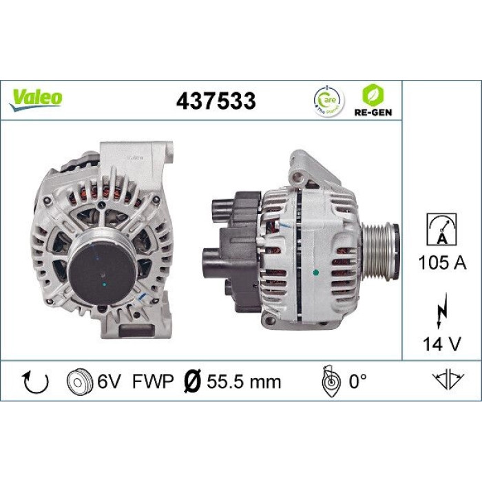Valeo Lichtmaschine 437533 Valeo Lichtmaschine 437533