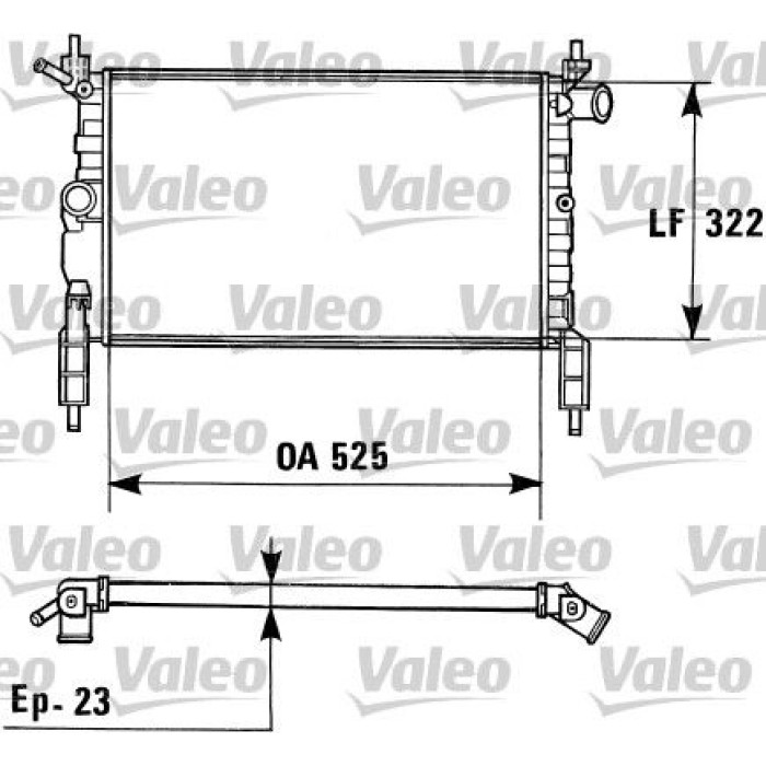 Valeo Motorkühler 730975 Valeo Motorkühler 730975