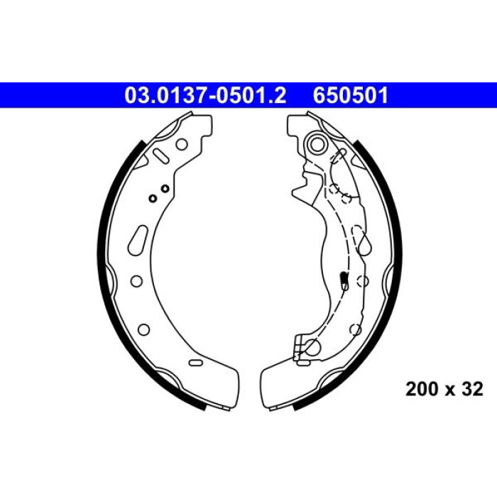 ATE Bremsbackensatz 03.0137-0501.2 ATE Bremsbackensatz 03.0137-0501.2