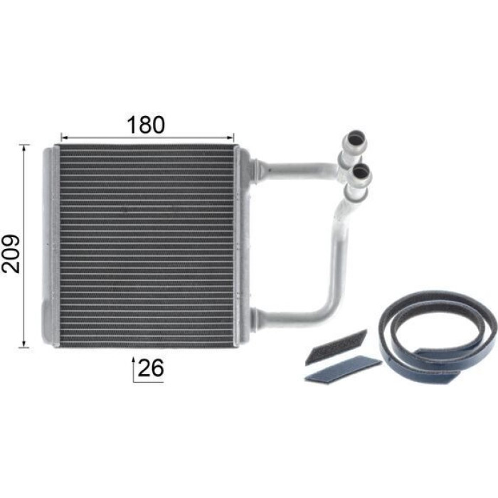 MAHLE Wärmetauscher, Innenraumheizung AH 78 000P MAHLE Wärmetauscher, Innenraumheizung AH 78 000P