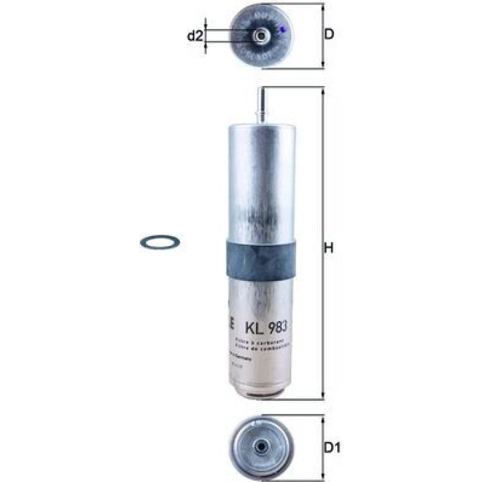 MAHLE Kraftstofffilter KL 983D MAHLE Kraftstofffilter KL 983D