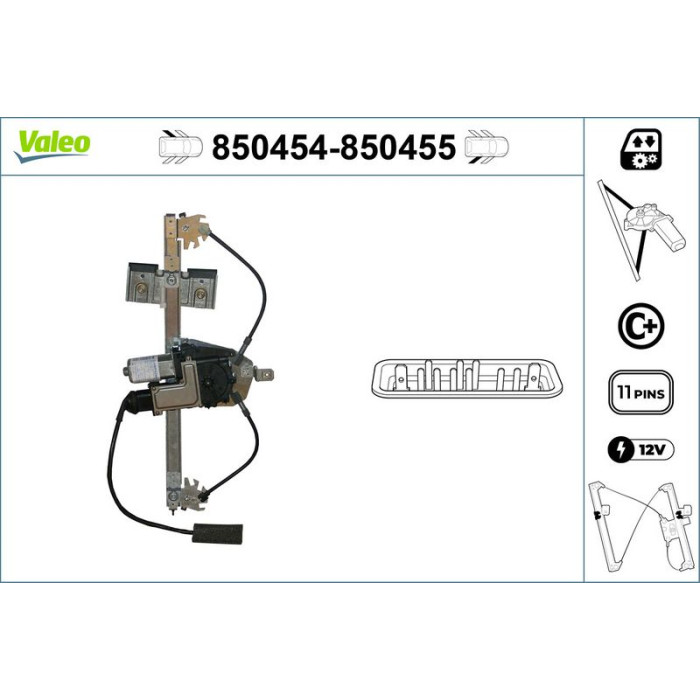 VALEO 850455 Fensterheber VALEO 850455 Fensterheber