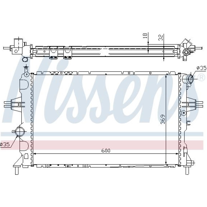 Nissens Wasserkühler PKW 63006A Nissens Wasserkühler PKW 63006A