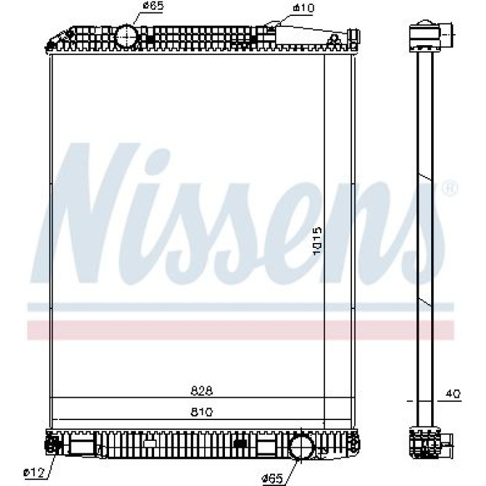 Nissens Wasserkühler LKW 671690 Nissens Wasserkühler LKW 671690