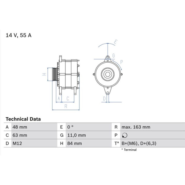 Bosch Lichtmaschine 0 986 035 760 Bosch Lichtmaschine 0 986 035 760