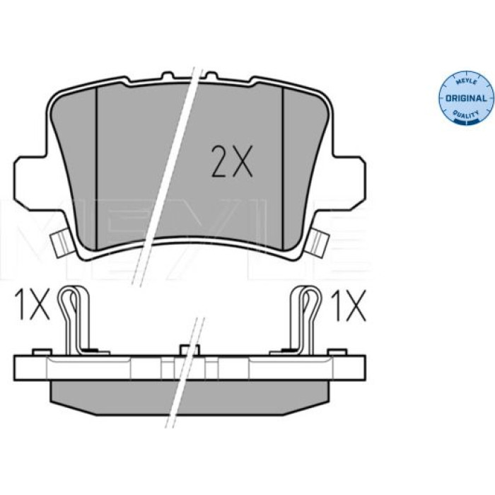 MEYLE Bremsbelagsatz Honda Civic 06- Mit Sensor 025 240 8615/W