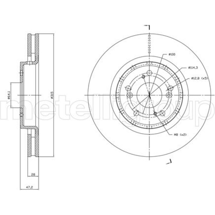Cifam Bremsscheibe 800-1829C