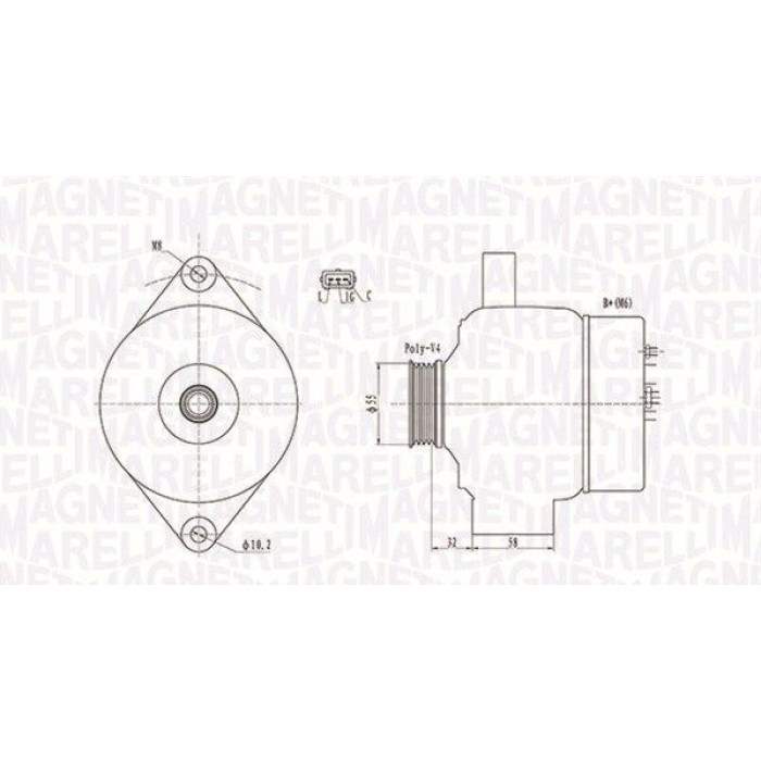 Magneti Marelli Lichtmaschine 063731803010