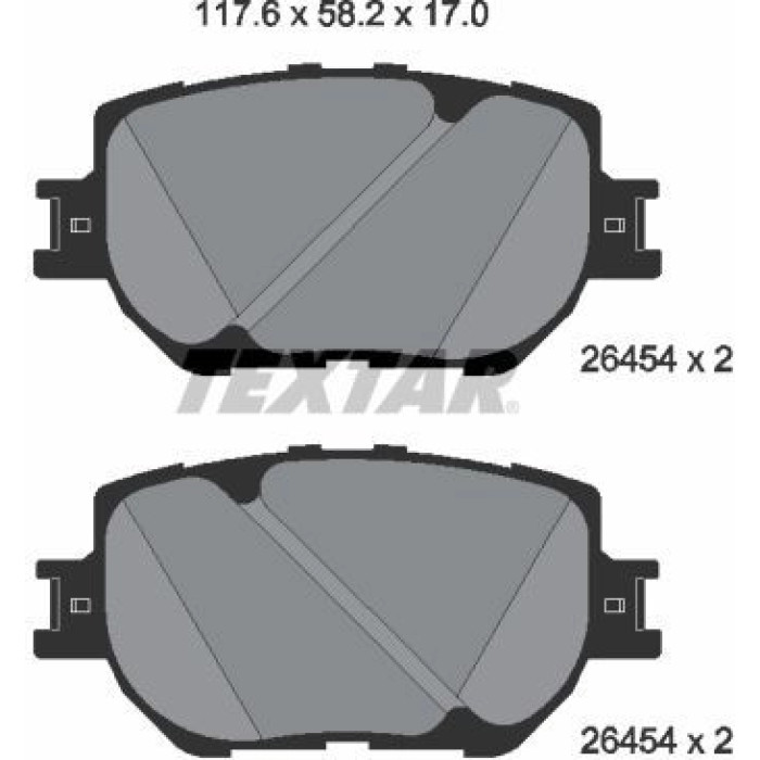 Textar Bremsbelagsatz 2645401