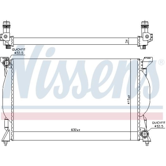 Nissens Wasserkühler PKW 60301A